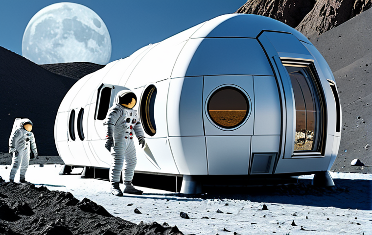 우주 식민지에서의 자원 분배의 공정성 - International Space Station Research Lab**

"A diverse team of scientists working in a brightly lit ...