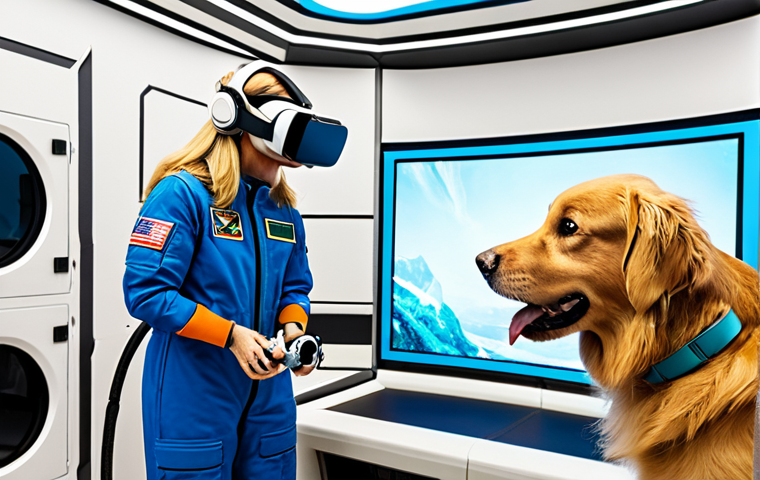 우주 식민지에서의 동물 윤리 문제 - Animal Health Monitoring in Space**

"A veterinarian, fully clothed in a professional lab coat, is u...